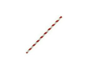 Paper Straw Cocktail, RED STRIPE (2500/CTN)
