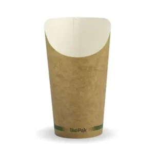 Brown Kraft Board Chip Cup, MEDIUM BIOPAK (1000/CTN)
