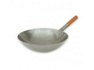 Wok Iron, WOODEN HANDLE, 400mm