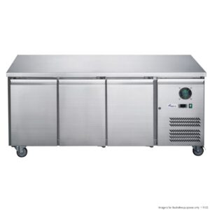FED-X Bench Fridge Stainless Steel 3 Door 339Lt