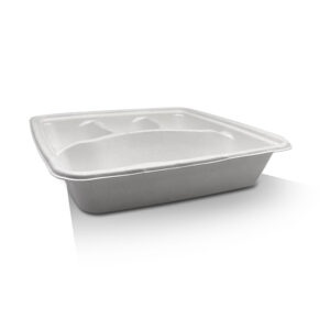 Sugarcane Takeaway Tray 4 Compartment (200/CTN)