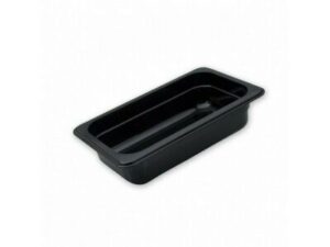 Gastronorm Pan Polycarbonate 1/4 SIZE, 150mm BLACK