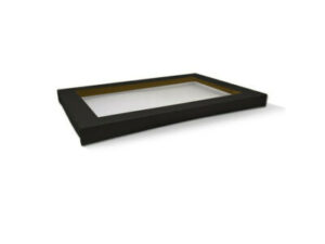 Lid For Black Kraft Catering Tray, MEDIUM PLUS (100/CTN)