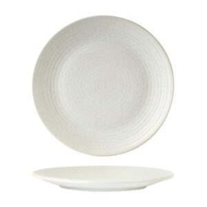 Round Plate Coupe Ribbed, ZUMA FROST, 265mm (Box of 6)
