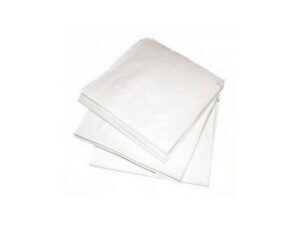 Paper Bags Flat, WHITE SQUARE SPONGE (500/PCK)