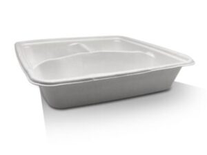 Sugarcane Takeaway Tray 3 Compartment (200/CTN)