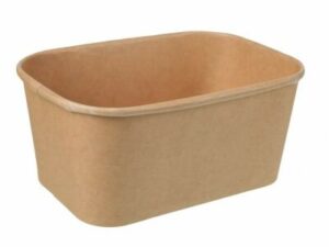 Brown Kraft Rectangle Container 1000ml (300/CTN)