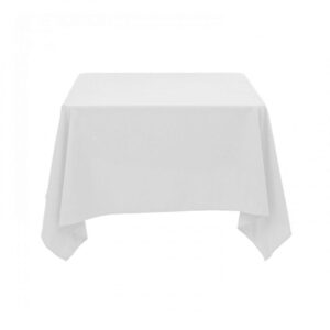 Table Linen 100% Polyester 137x137cm, WHITE