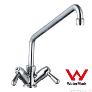 SUNMIXER Deck Mounted Faucet w/ 2 Side Handles