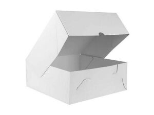 Corrugated Cake Box White, 7x7x4'' (100/CTN)