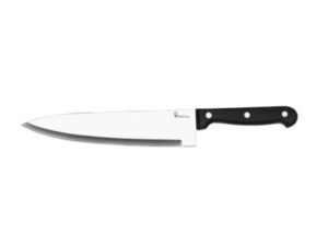 Chefs Knife Black Handle, CHEF INOX, 200mm