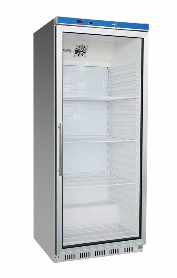 Stainless Steel Fridge With Glass Door HR600G S/S