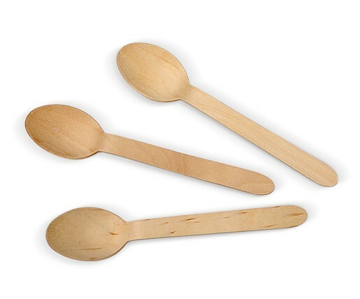 Wooden Cutlery Spoon (100/Pack)