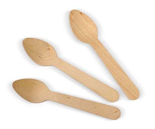 Wooden Cutlery Teaspoon (100/Pack)