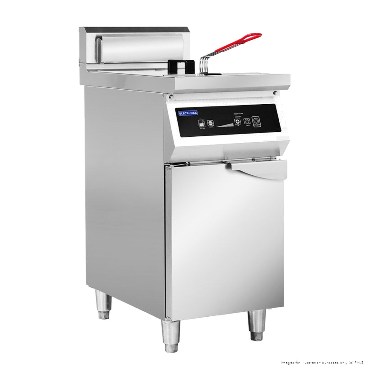 ELECTMAX Induction Fryer 30Lt Single Pan 1 Basket