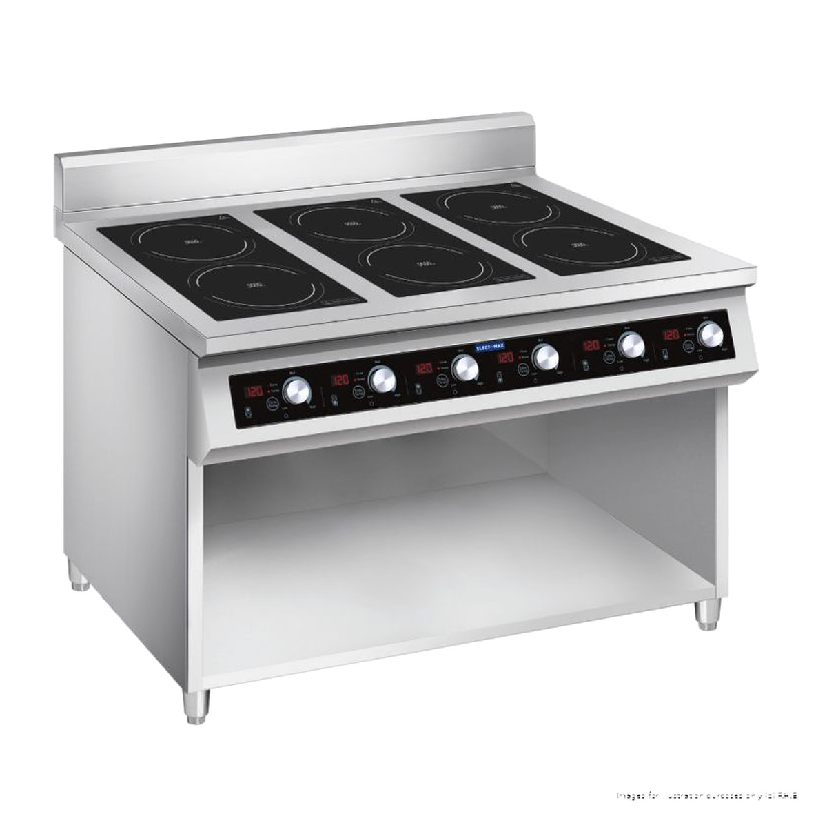ELECTMAX Induction Cooktop w/ Stand 6 Burner