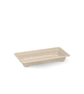 BioCane Sushi Tray SMALL NATURAL BIOPAK (600/CTN)