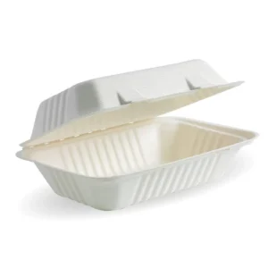 Sugarcane Snack Box 9x6x3" WHITE (200/CTN)