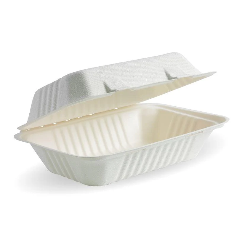 Sugarcane Snack Box 9x6x3" WHITE (200/CTN)