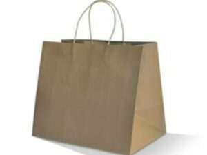 Kraft Carry Bag Twist Handle, TAKEAWAY LARGE (150/CTN)