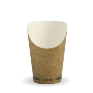Brown Kraft Board Chip Cup, SMALL BIOPAK (1000/CTN)