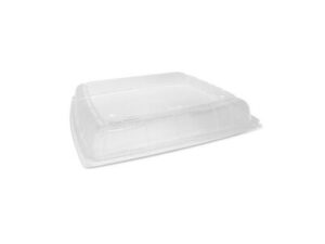 PET Lid For Sugarcane Catering Platter, LARGE (100/CTN)