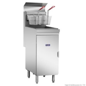 FRYMAX Fryer 23Lt Single Pan 3 Burners 2 Baskets (Natural Gas)