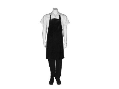 Apron BIB Short PVC, CHEF WORKS, Black