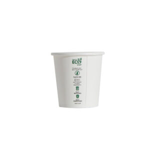 Paper Cup S/W TRULY ECO, 4oz WHITE *62mm Top* (1000/CTN)