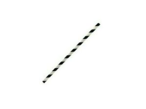 Paper Straw Cocktail, BLACK STRIPE (2500/CTN)