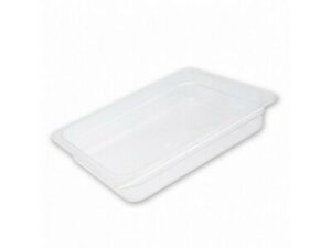 Gastronorm Pan Polycarbonate 1/2 SIZE, 200mm CLEAR