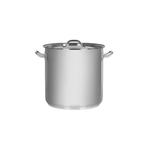 Stockpot Stainless Steel w/ Cover, CHEF INOX ELITE, 240x240mm/10.75Lt