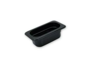 Gastronorm Pan Polycarbonate 1/9 SIZE, 100mm BLACK