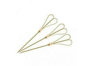 Bamboo Skewer HEART, NATURAL, 120mm (100/PCK)
