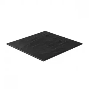 Square Platter, RYNER MELAMINE TAROKO BLACK, 368x368mm (Box of 6)