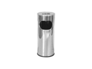 Round Bin w/ Ashtray S/S, 250x600mm