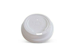 Plastic TRAVEL Lid WHITE For Paper Cup *80mm Top* (1000/CTN)