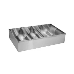 Cutlery Box 4 Compartment, STAINLESS STEEL