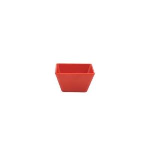 Square Bowl, RYNER MELAMINE RED, 100x100x60mm (Pack of 24)