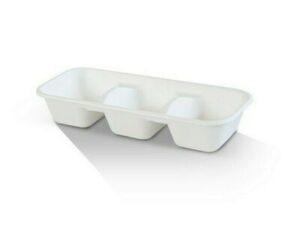 Sugarcane Tray 3 Compartment (400/CTN)