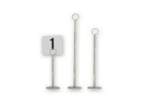 Table Number Stand Ring Clip, HEAVY BASE, 300mm