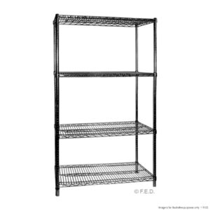 Shelving Four Tier PVC Coated 1220x610x1880mm