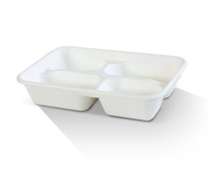 Sugarcane Tray 4 Compartment (300/CTN)