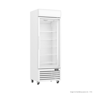 THERMASTER Upright Freezer Glass 1 Door 400Lt WHITE