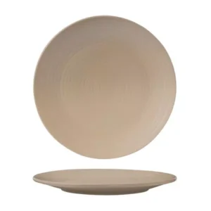 Round Plate Coupe Ribbed, ZUMA SAND, 265mm (Box of 6)