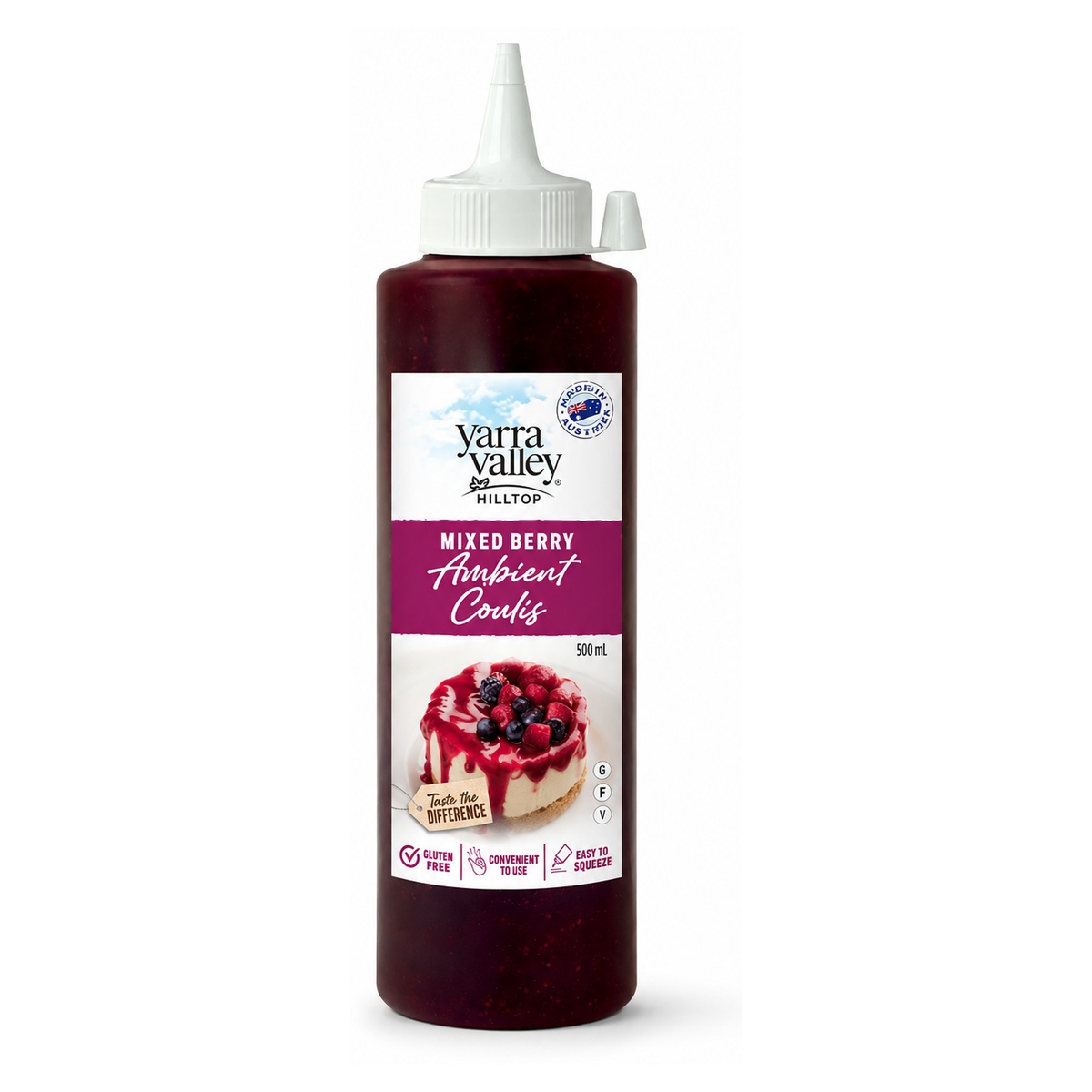 Mixed Berry Coulis 500ml, YARRA VALLEY HILLTOP