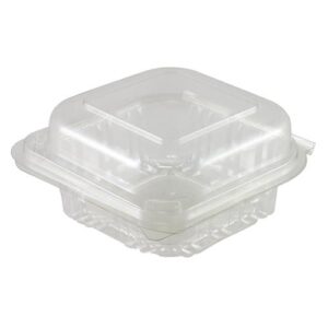 PET Burger Pack Hinged Lid Clear (800/CTN)