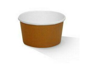 Paper Bowl PLA Coated 8oz, BROWN (1000/CTN)