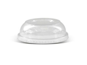 PET Dome Lid For Paper Bowl PLA Coated 12-24oz BROWN/WHITE (500/CTN)