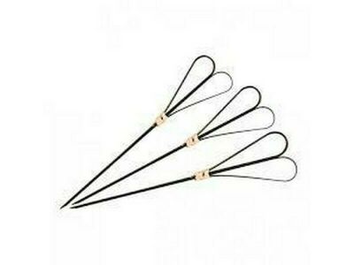 Bamboo Skewer HEART, BLACK, 150mm (100/PCK)